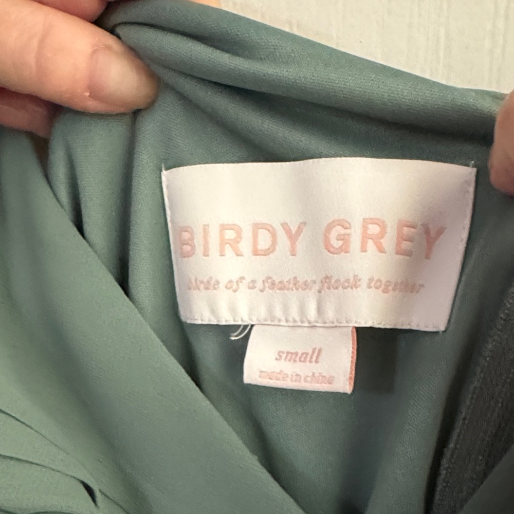 Birdy Grey Teal Maxi Dress Size Small EUC - Picture 2 of 7